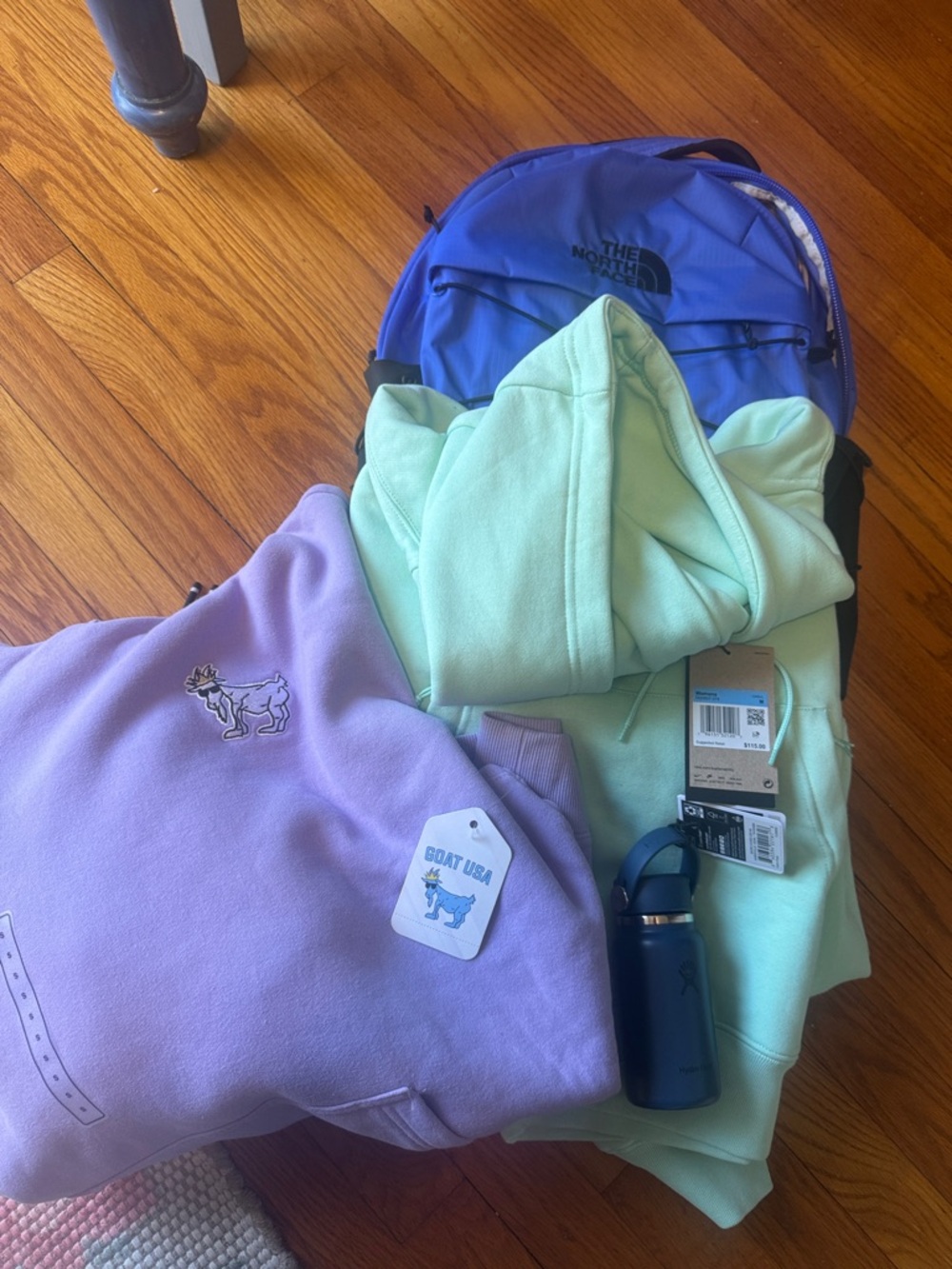 North face, GOAT, Nike , hydro flask bundle